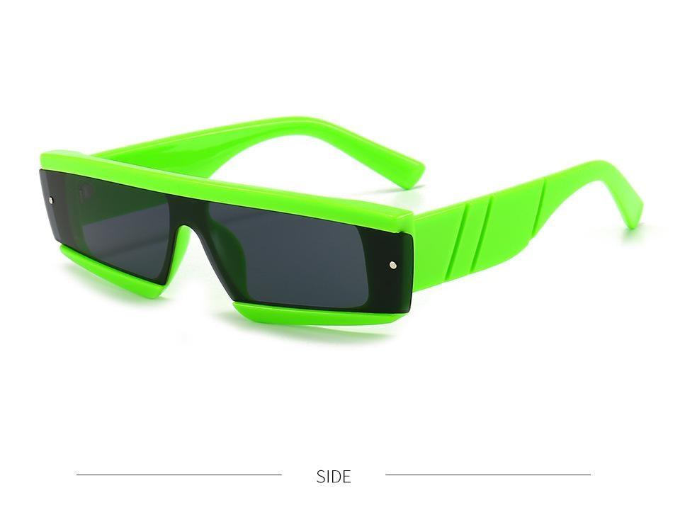 Stevvex trendy chunky narrow rectangular sunglasses for women and men with unique square frame, outdoor eyewear, stylish and bold design.