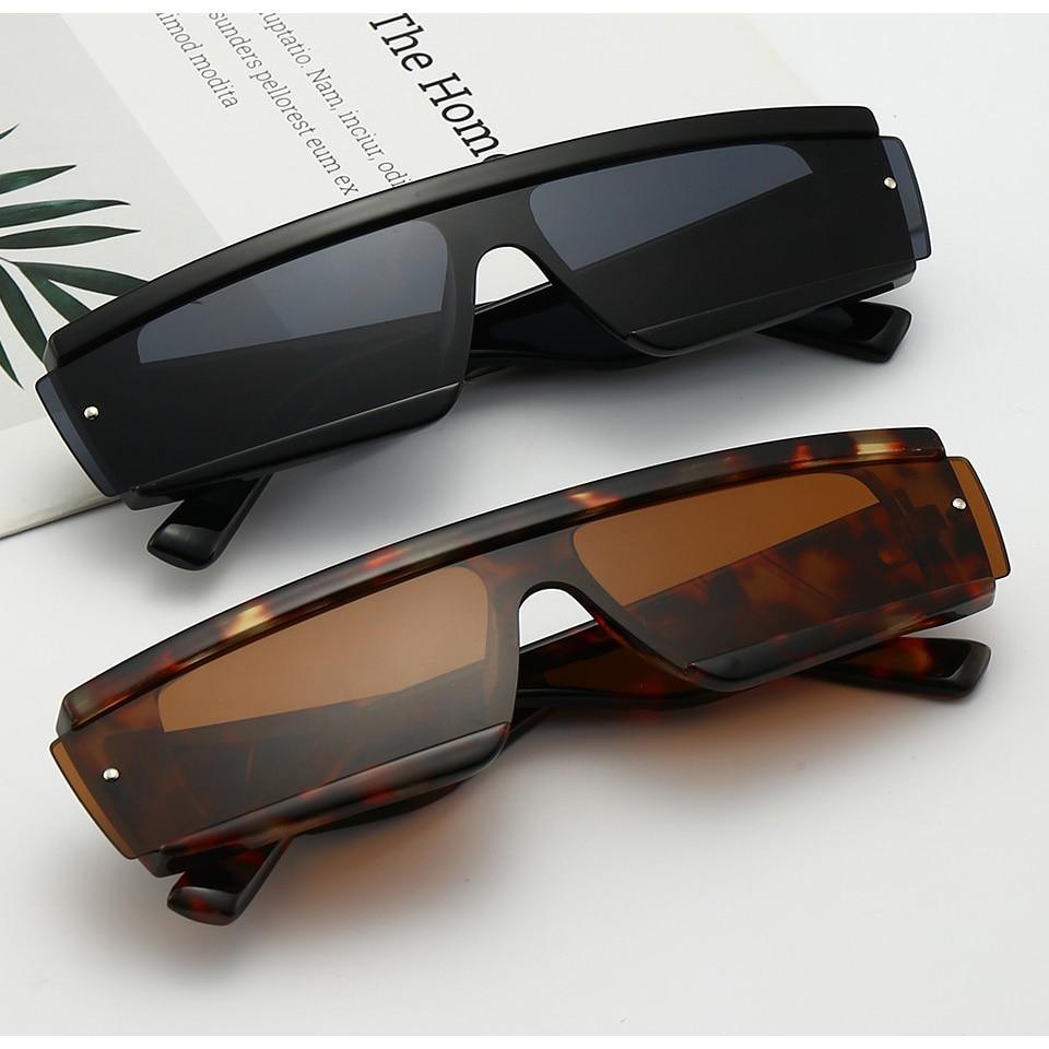 Stevvex trendy chunky narrow rectangle sunglasses for women and men with unique square design, outdoor eyewear, stylish and modern.