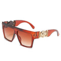 Fashionable oversized square sunglasses for women and men by Stevvex, featuring a vintage style, big frame, and flat-top design.