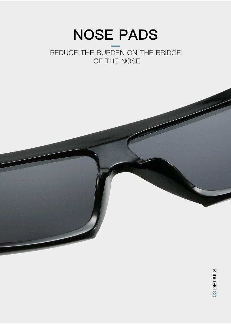 Fashionable oversized square sunglasses by Stevvex with a vintage style and large flat-top frame for women and men.