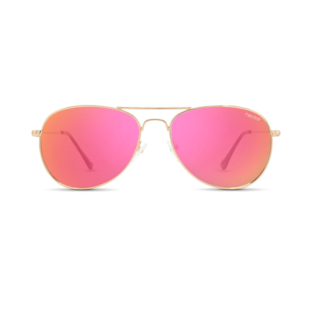 Kitty Hawk Polarized Aviator Sunglasses – Stainless Steel | Nectar