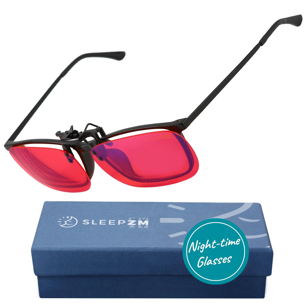NightMax Flip-Up Clip-On Blue Light Blocking Glasses
