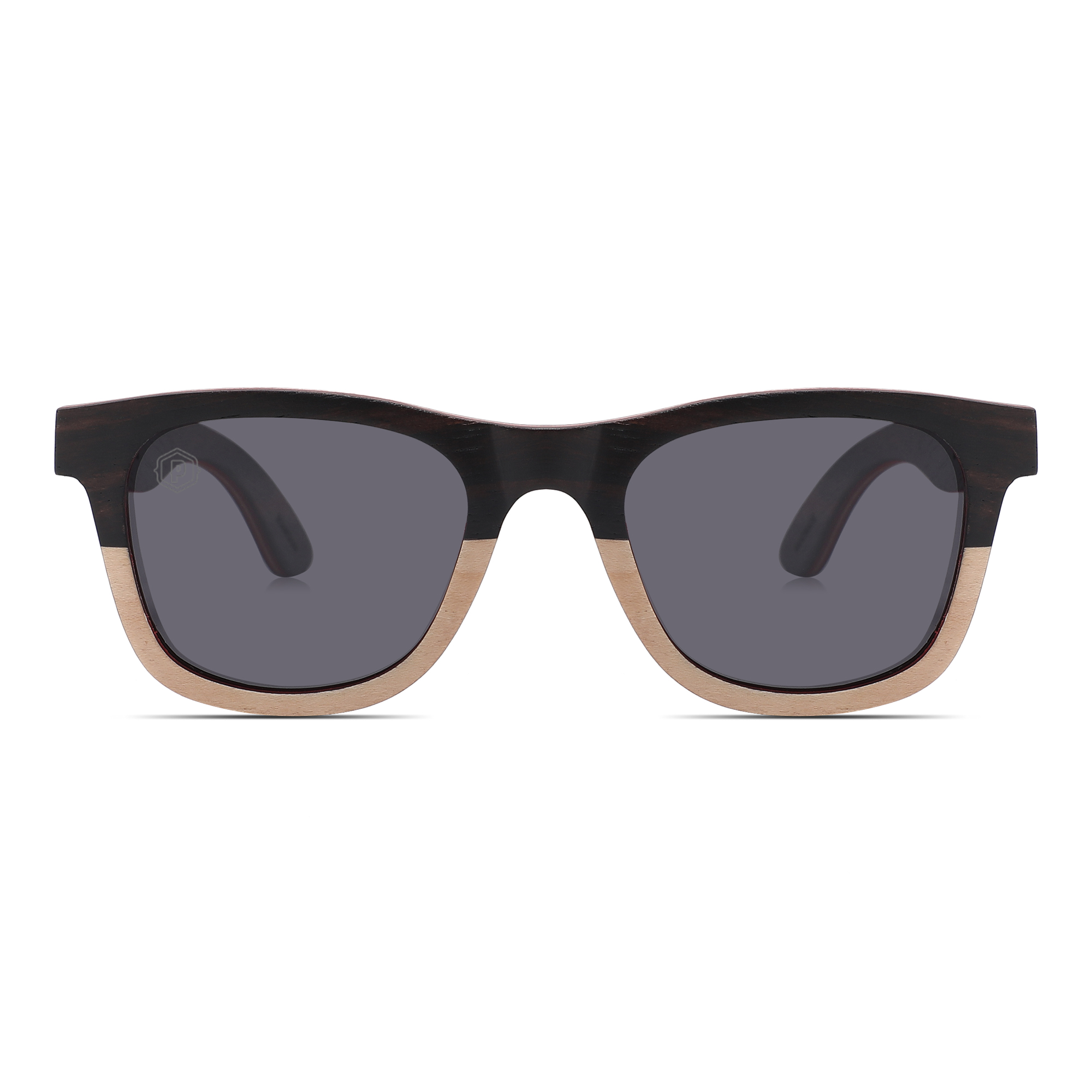 Papago Half Dunes sunglasses with handmade recycled wooden frames, featuring a natural finish and stylish design.