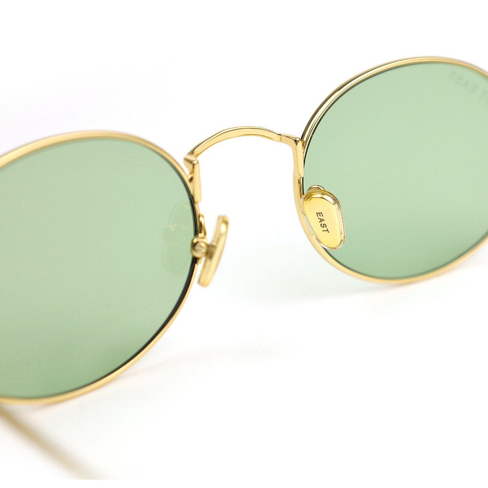 Out East Eyewear Meadow sunglasses with round frames and tinted lenses, stylish eyewear for sunny days.
