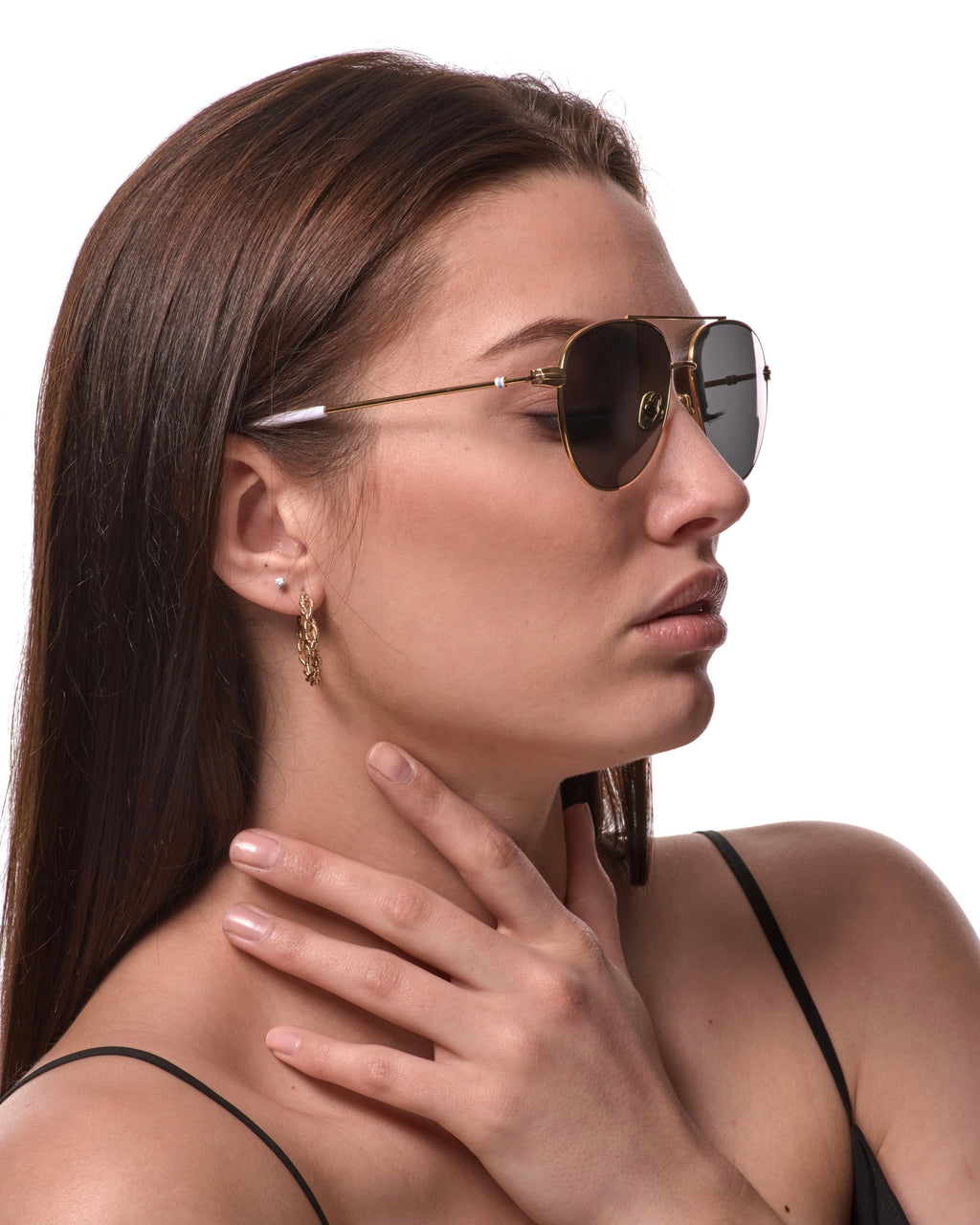 Out East Eyewear Gansett sunglasses with black frames and dark tinted lenses, stylish and protective eyewear for sunny days.