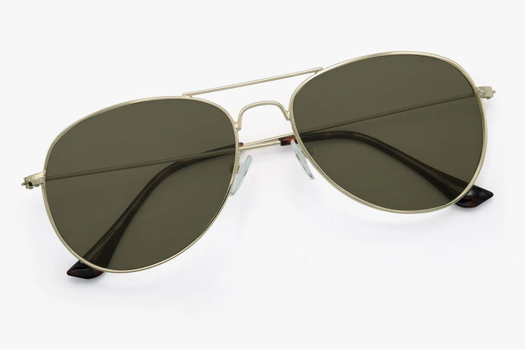 Kitty Hawk Polarized Aviator Sunglasses – Stainless Steel | Nectar