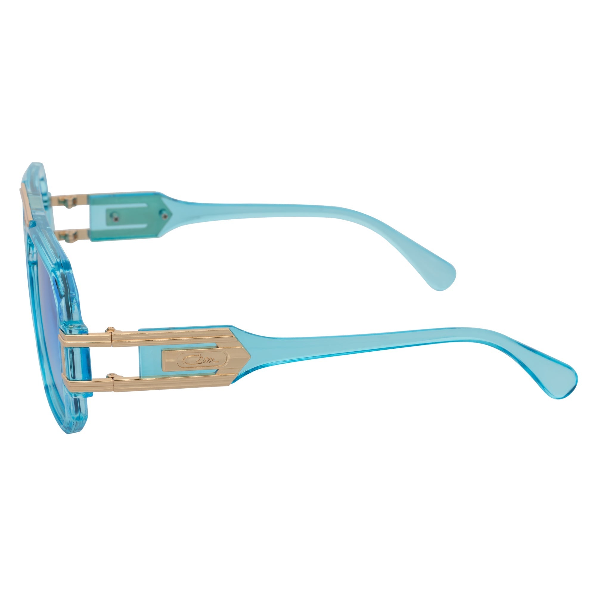 Legend Retro Flat Top Sunglasses – Clear Blue / Blue Fade