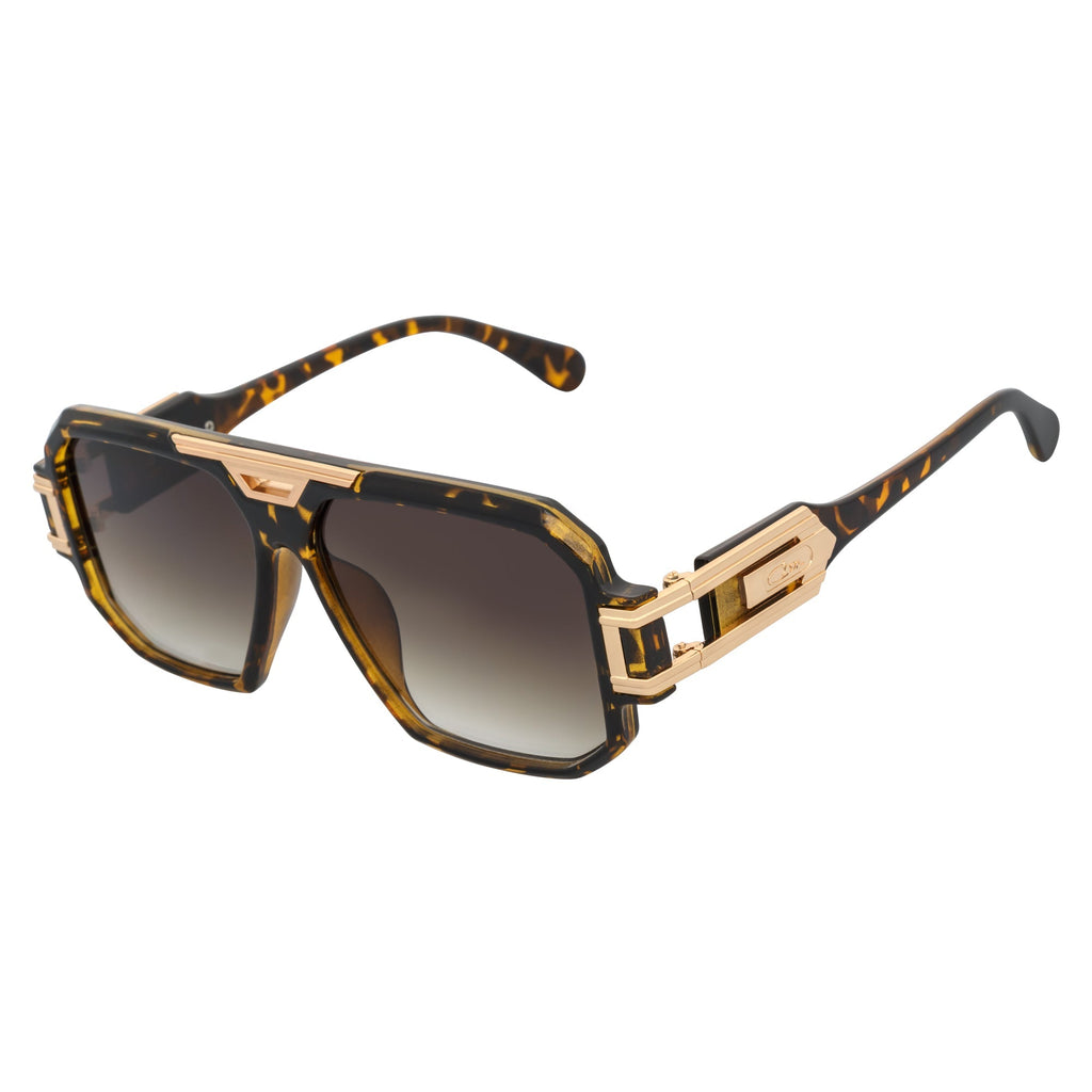 Legend Retro Flat Top Sunglasses – Brown Tortoise / Amber Fade