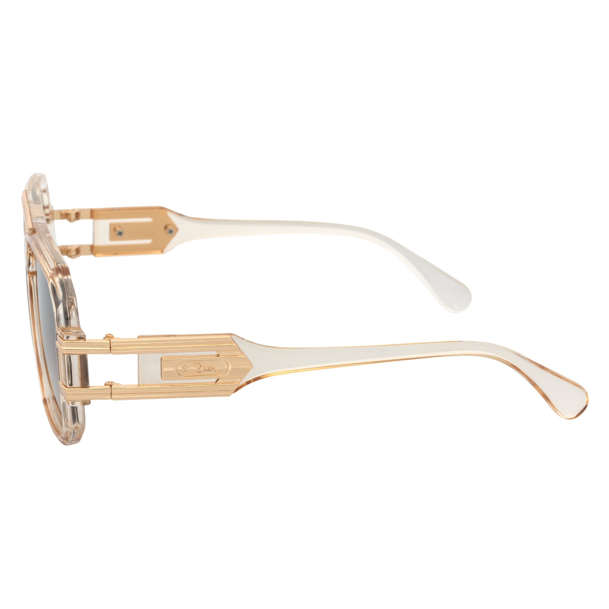 Legend Retro Flat Top Sunglasses – Clear Tan / Amber Fade