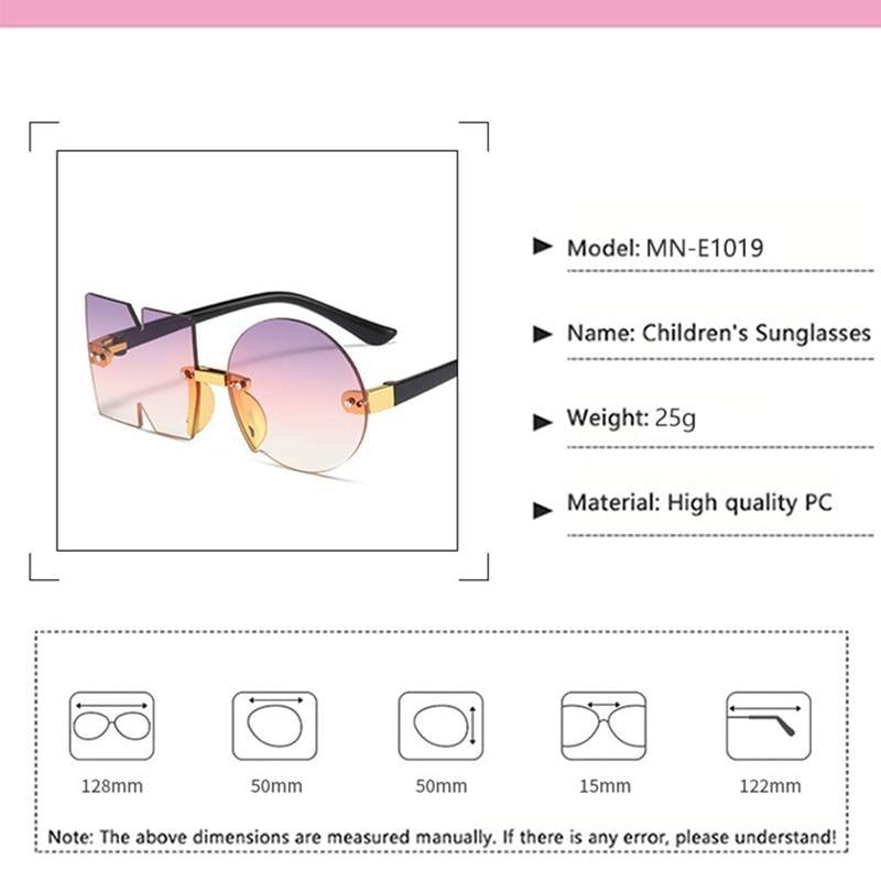 Stevvex rimless, irregular polygon sunglasses for men, women, and kids, featuring oversized, fashionable frameless design.