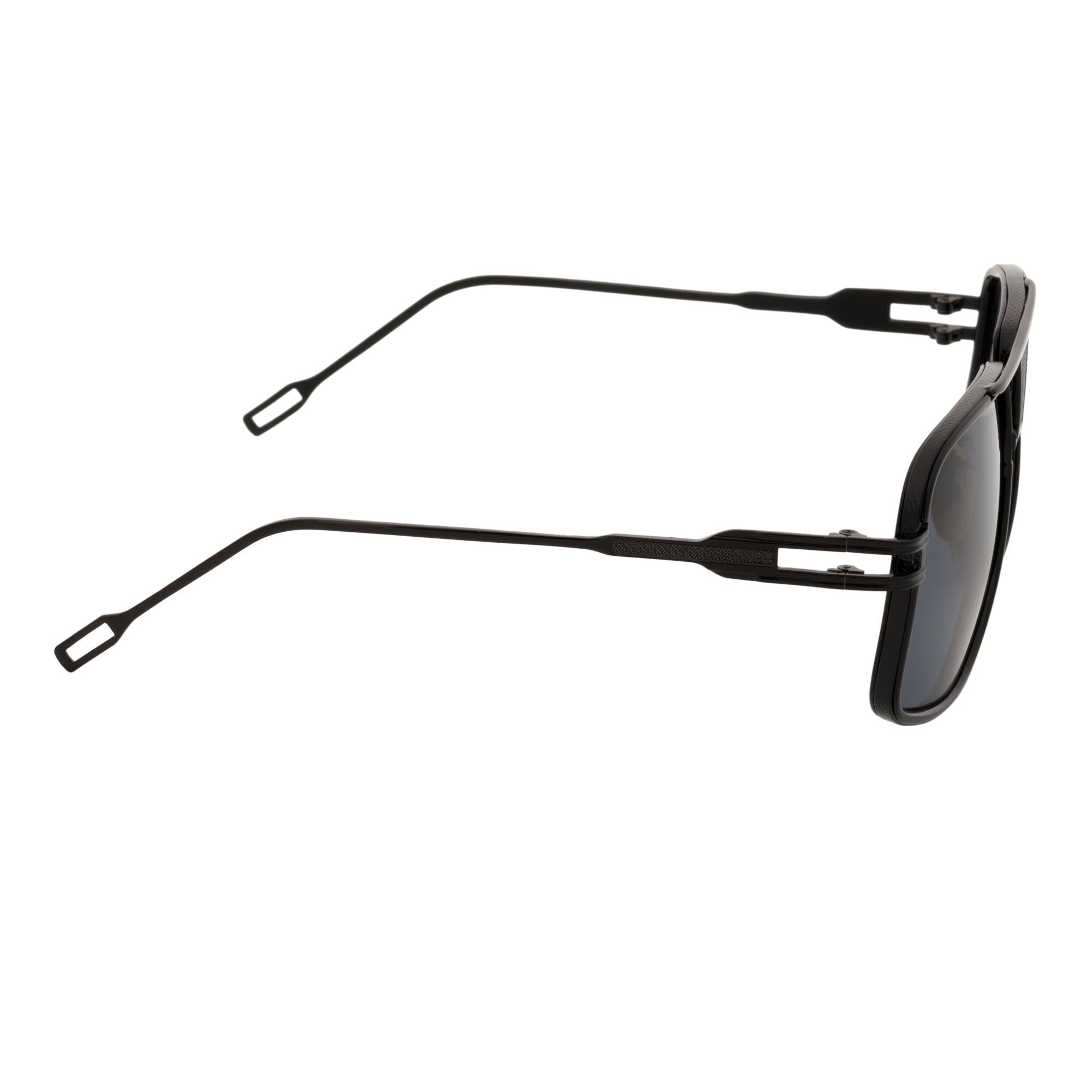 MAC Square Aviator Sunglasses – All Black / Dark Smoke