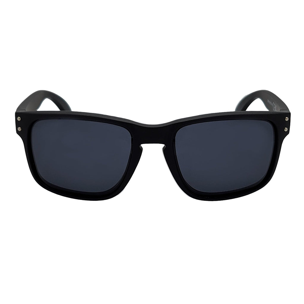 Hallbrook Polarized Sports Sunglasses – Matte Black / Dark Smoke