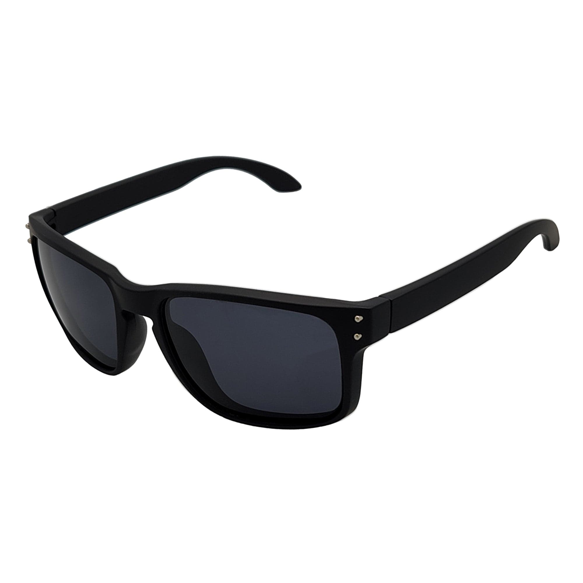 Hallbrook Polarized Sports Sunglasses – Matte Black / Dark Smoke