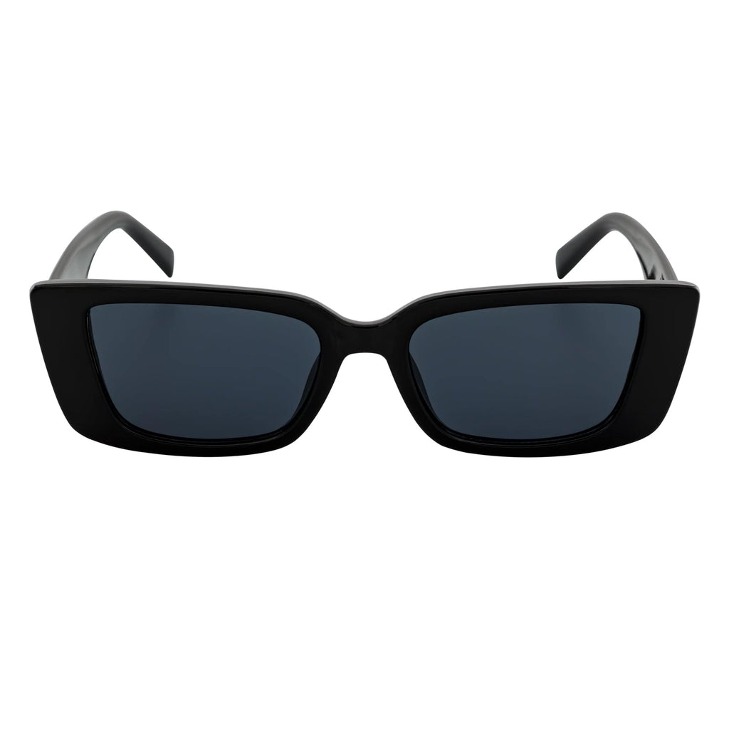 Modcat Cat Eye Rectangle Sunglasses – Gloss Black / Smoke