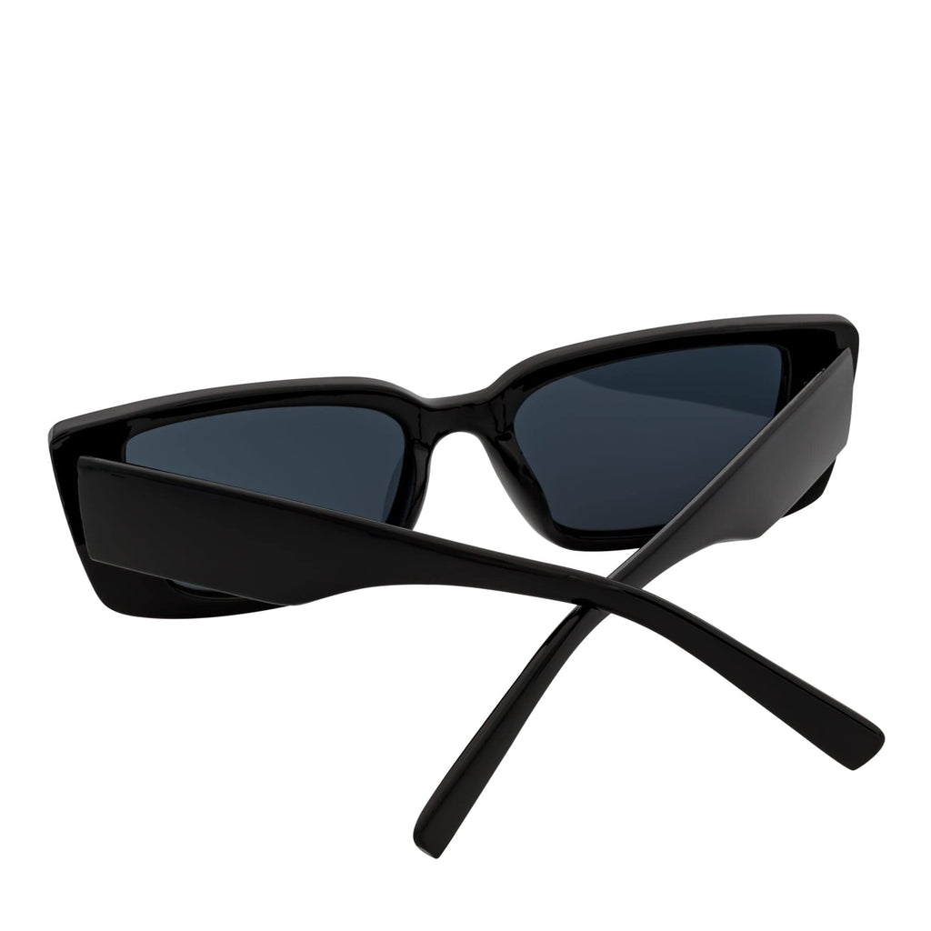 Modcat Cat Eye Rectangle Sunglasses – Gloss Black / Smoke
