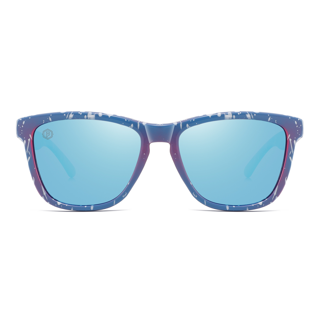 Papago Mystik X handmade sunglasses with recycled wooden frames, showcasing a stylish front view with natural wood grain details.