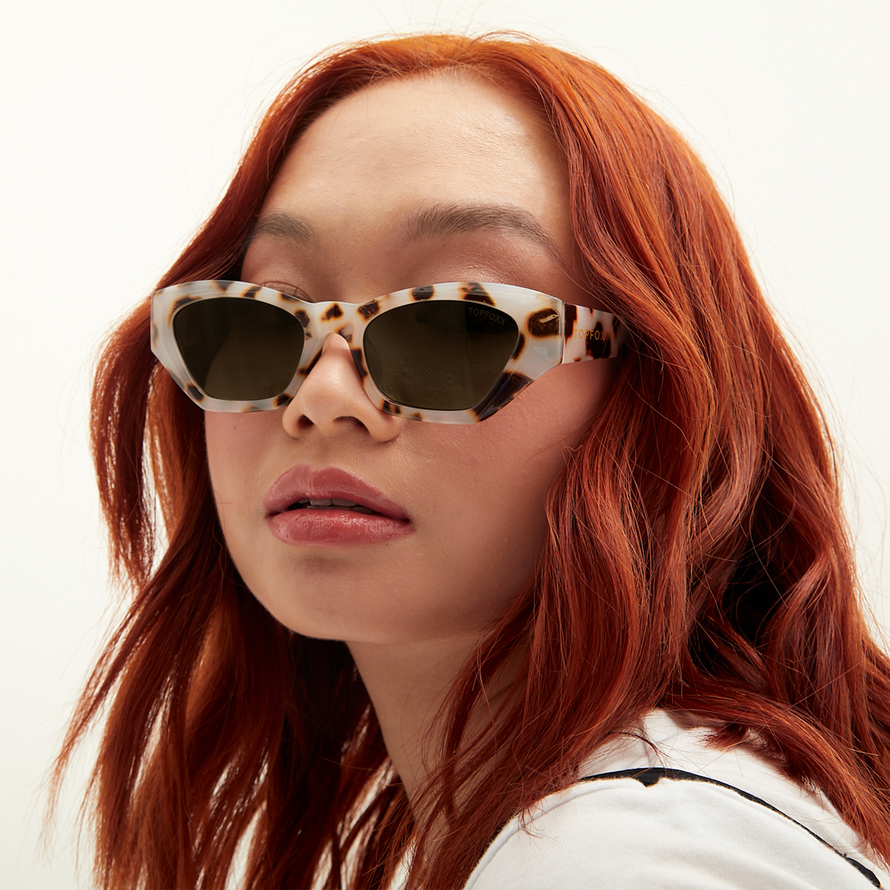 TopFoxx Bright as My Future Tortoise Cat Eye Sunglasses
