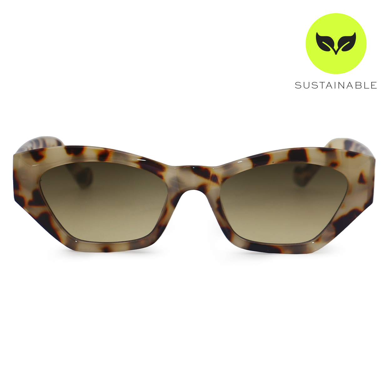TopFoxx Bright as My Future Tortoise Cat Eye Sunglasses