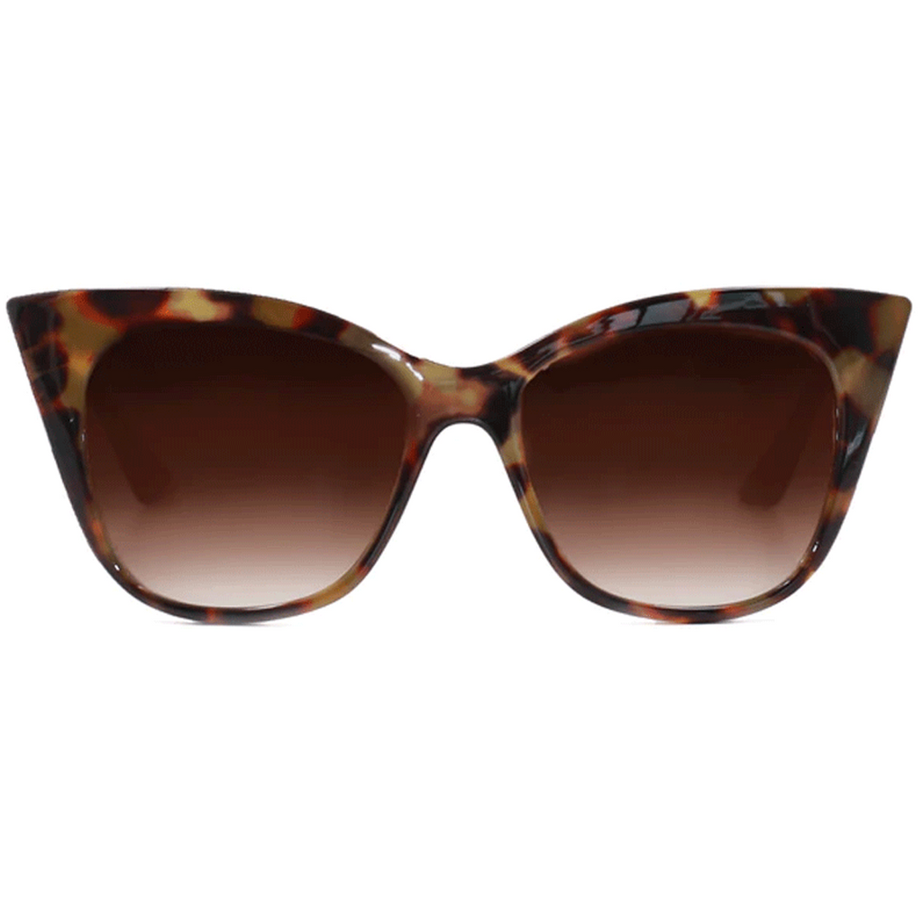 TopFoxx Sustainable Venice Tortoise Shell Aviator Sunglasses