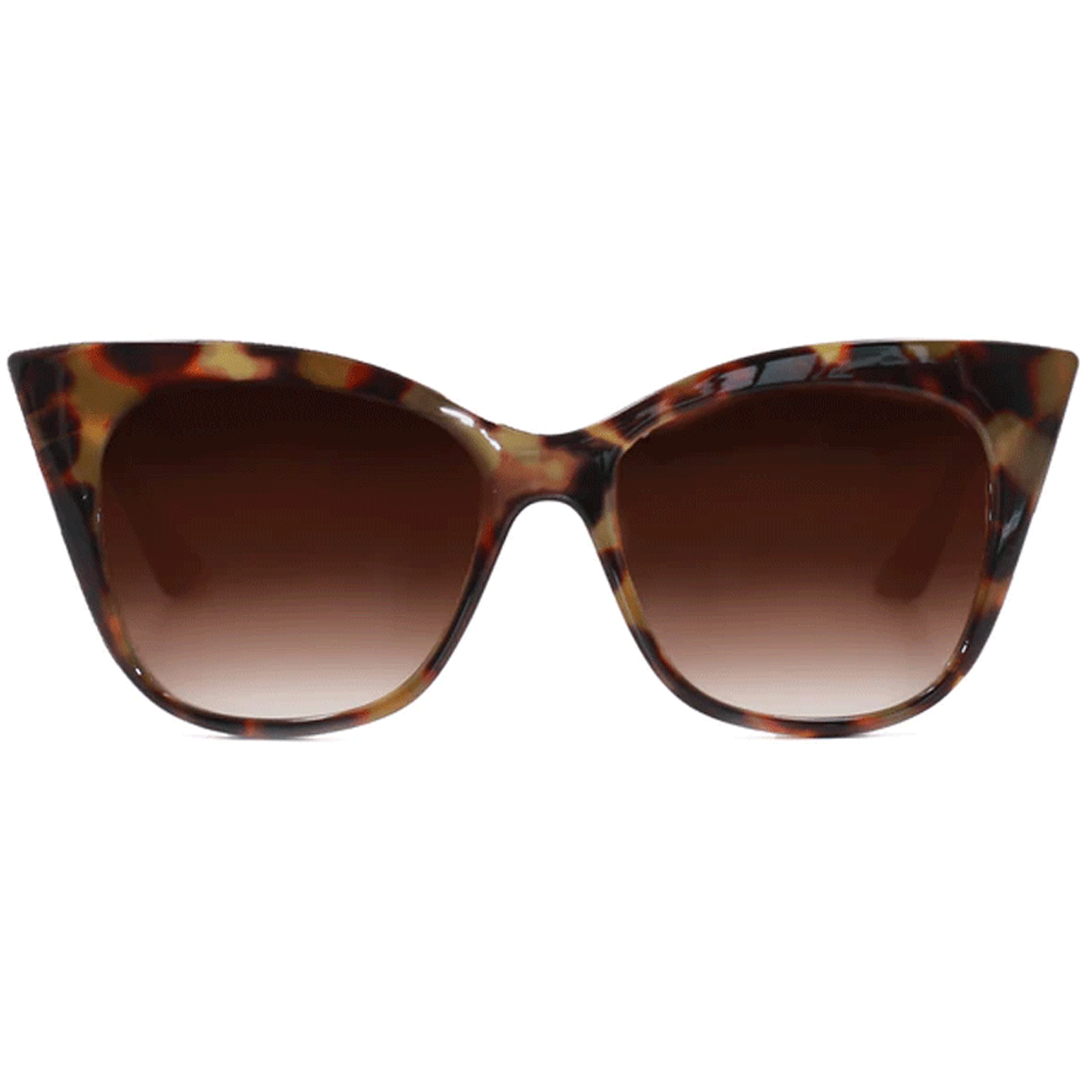 TopFoxx Sustainable Venice Tortoise Shell Aviator Sunglasses