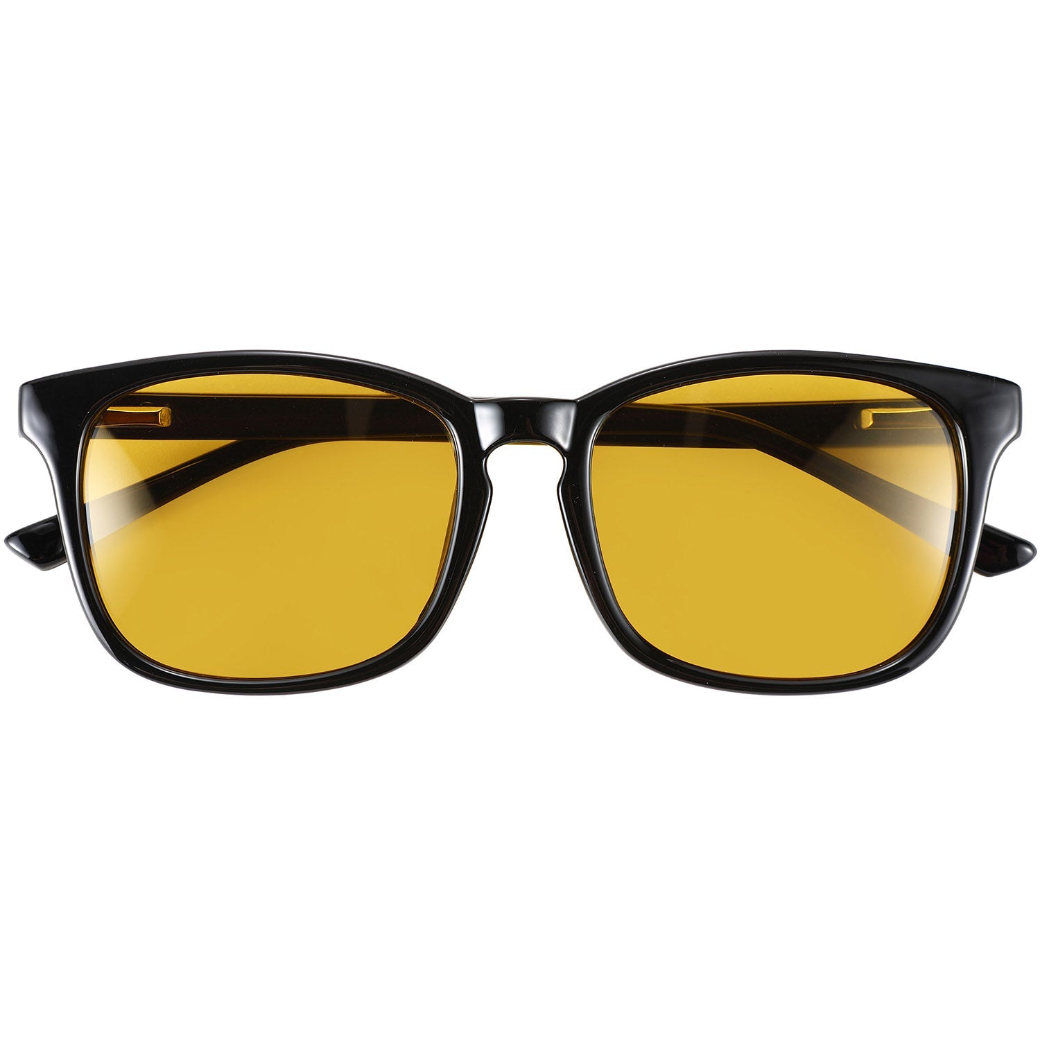 Blue Light Glasses by Sleep ZM, black wayfarer style, designed for night-time driving with blue light blocking lenses.