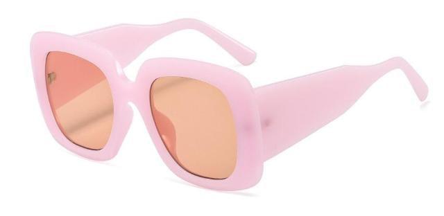 Stevvex Oversized Leopard Print Sunglasses – UV400 TAC