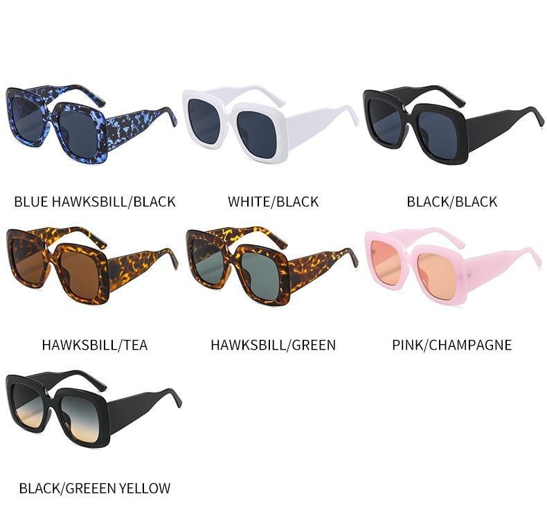 Stevvex Oversized Leopard Print Sunglasses – UV400 TAC