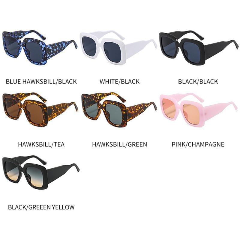 Stevvex Oversized Leopard Print Sunglasses – UV400 TAC