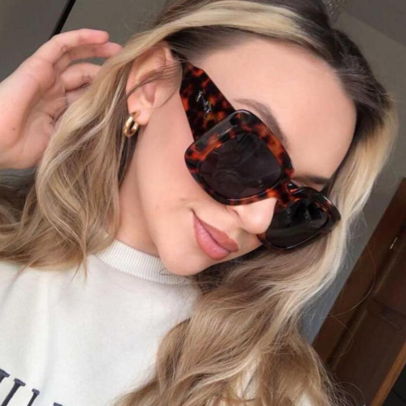 Stevvex Oversized Leopard Print Sunglasses – UV400 TAC