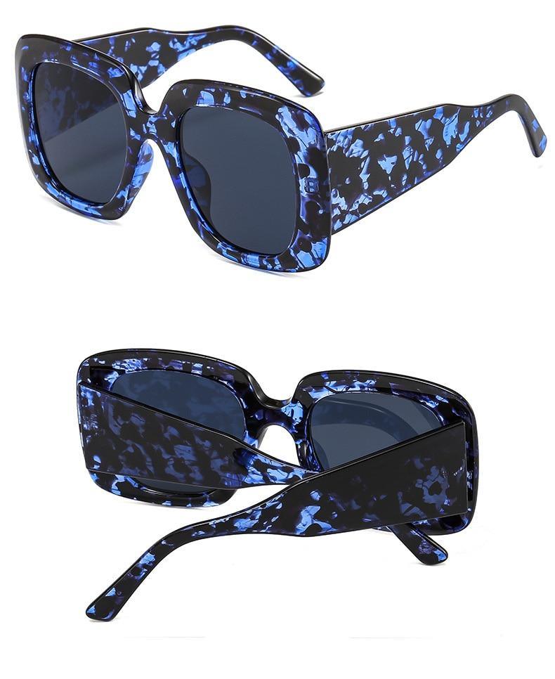 Stevvex Oversized Leopard Print Sunglasses – UV400 TAC