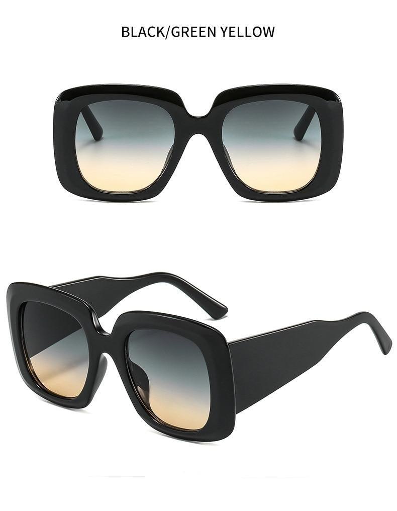 Stevvex Oversized Leopard Print Sunglasses – UV400 TAC