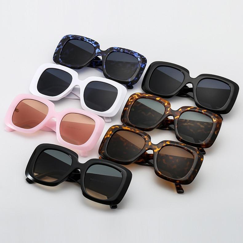 Stevvex Oversized Leopard Print Sunglasses – UV400 TAC