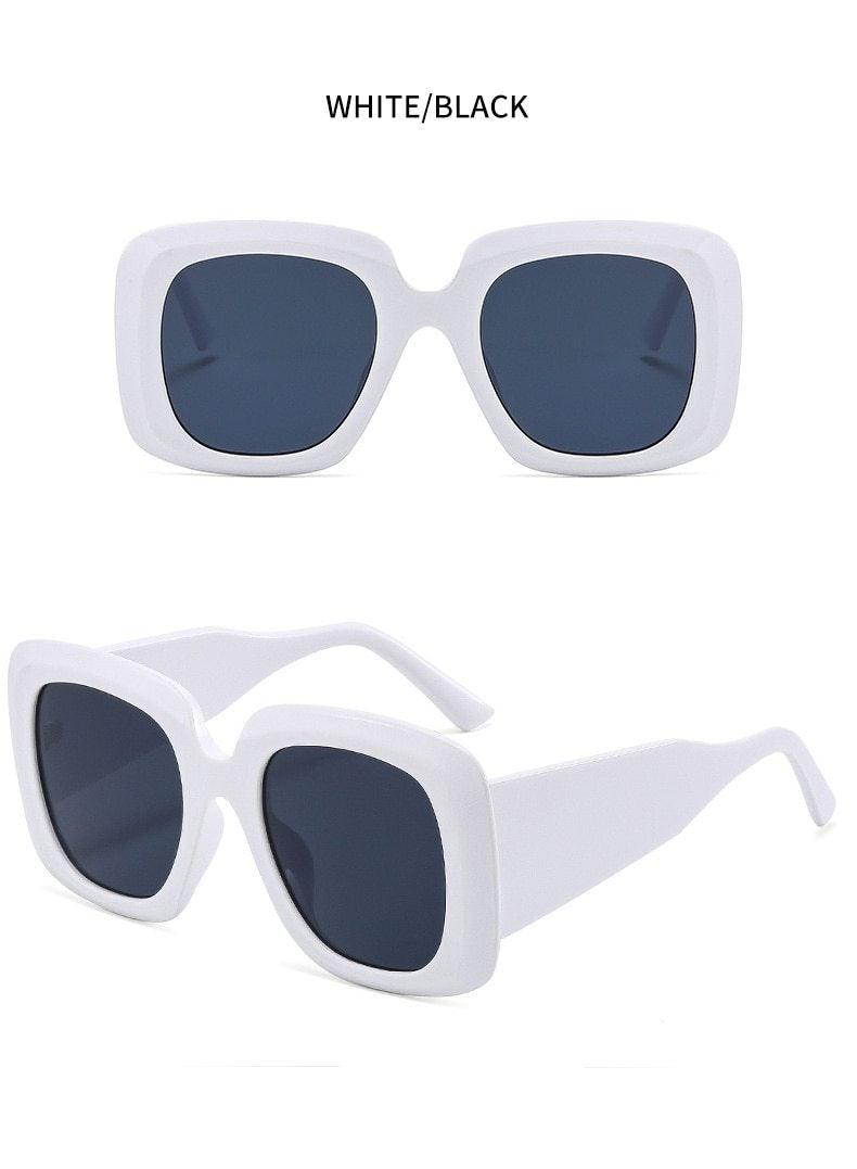 Stevvex Oversized Leopard Print Sunglasses – UV400 TAC