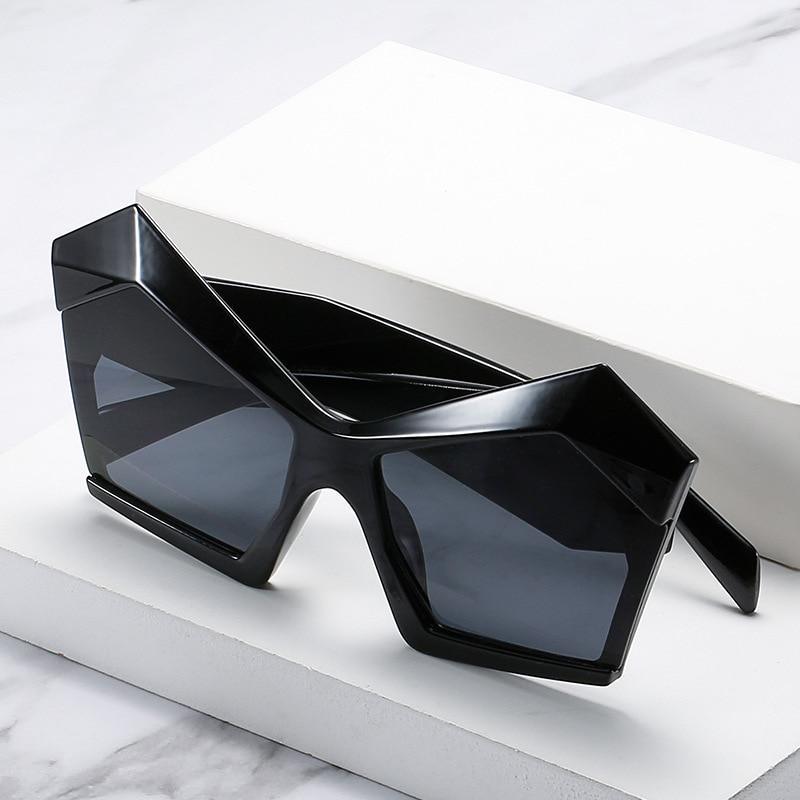 Stevvex Oversized Square Cat Eye Polarized Sunglasses – UV400