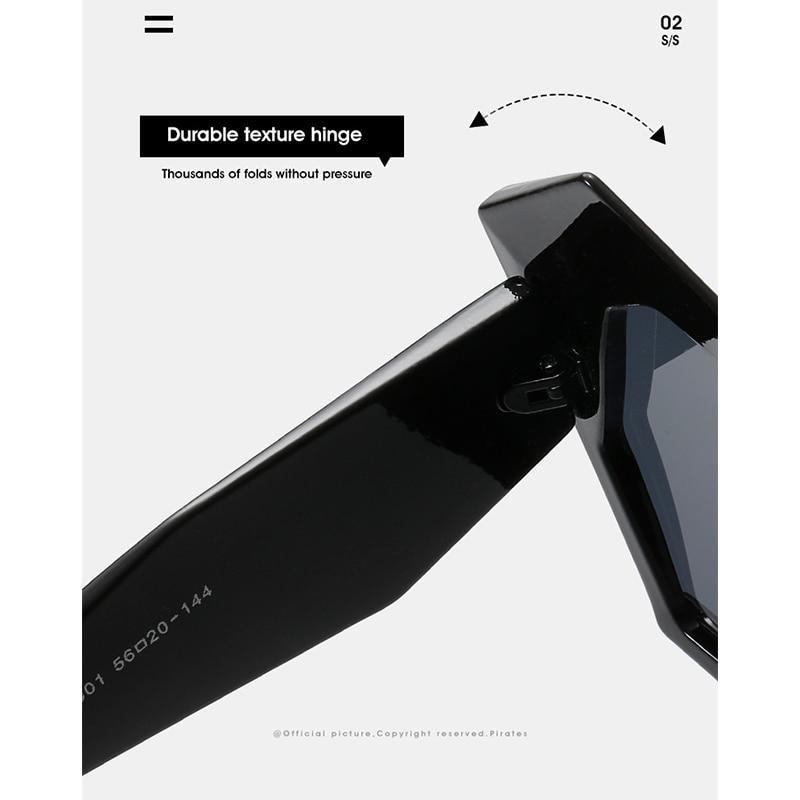 Stevvex Oversized Square Cat Eye Polarized Sunglasses – UV400