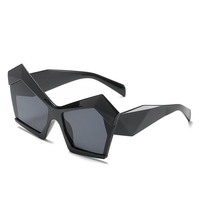 Stevvex Oversized Square Cat Eye Polarized Sunglasses – UV400