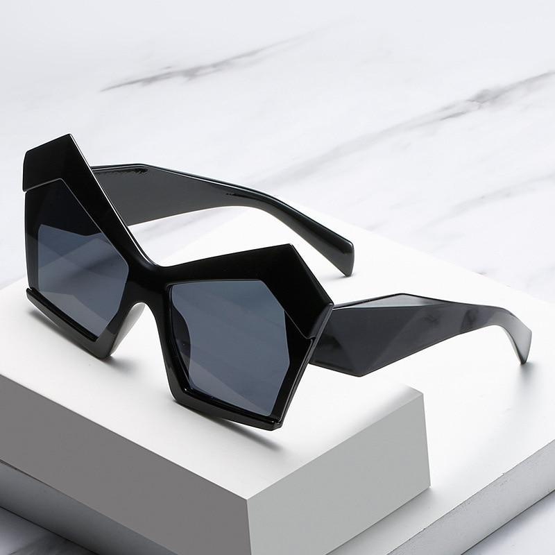 Stevvex Oversized Square Cat Eye Polarized Sunglasses – UV400