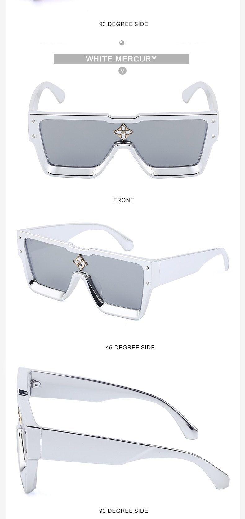 Stevvex Oversized Square Flat Top Sunglasses – UV400 Photochromic
