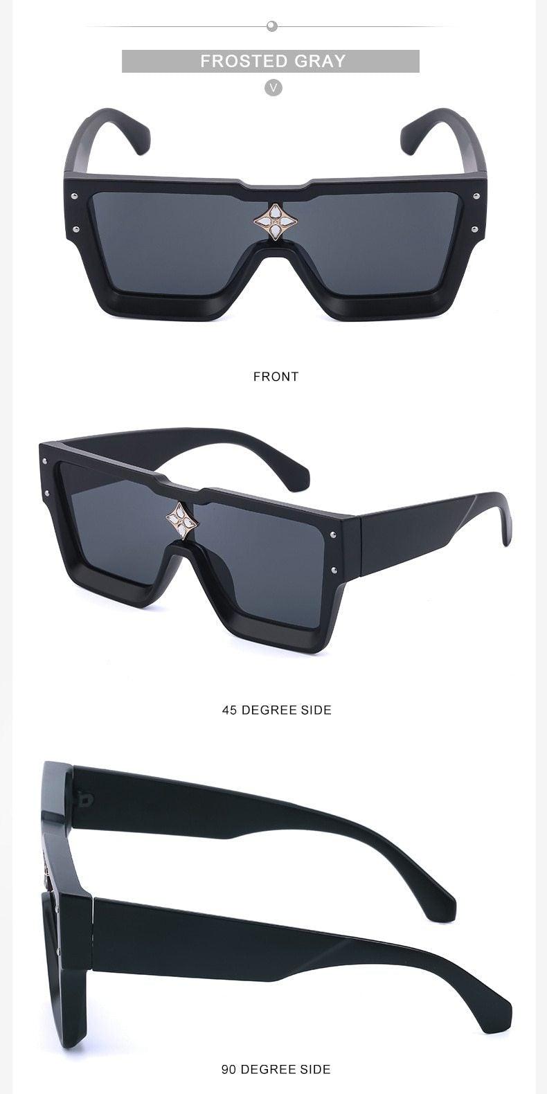 Stevvex Oversized Square Flat Top Sunglasses – UV400 Photochromic
