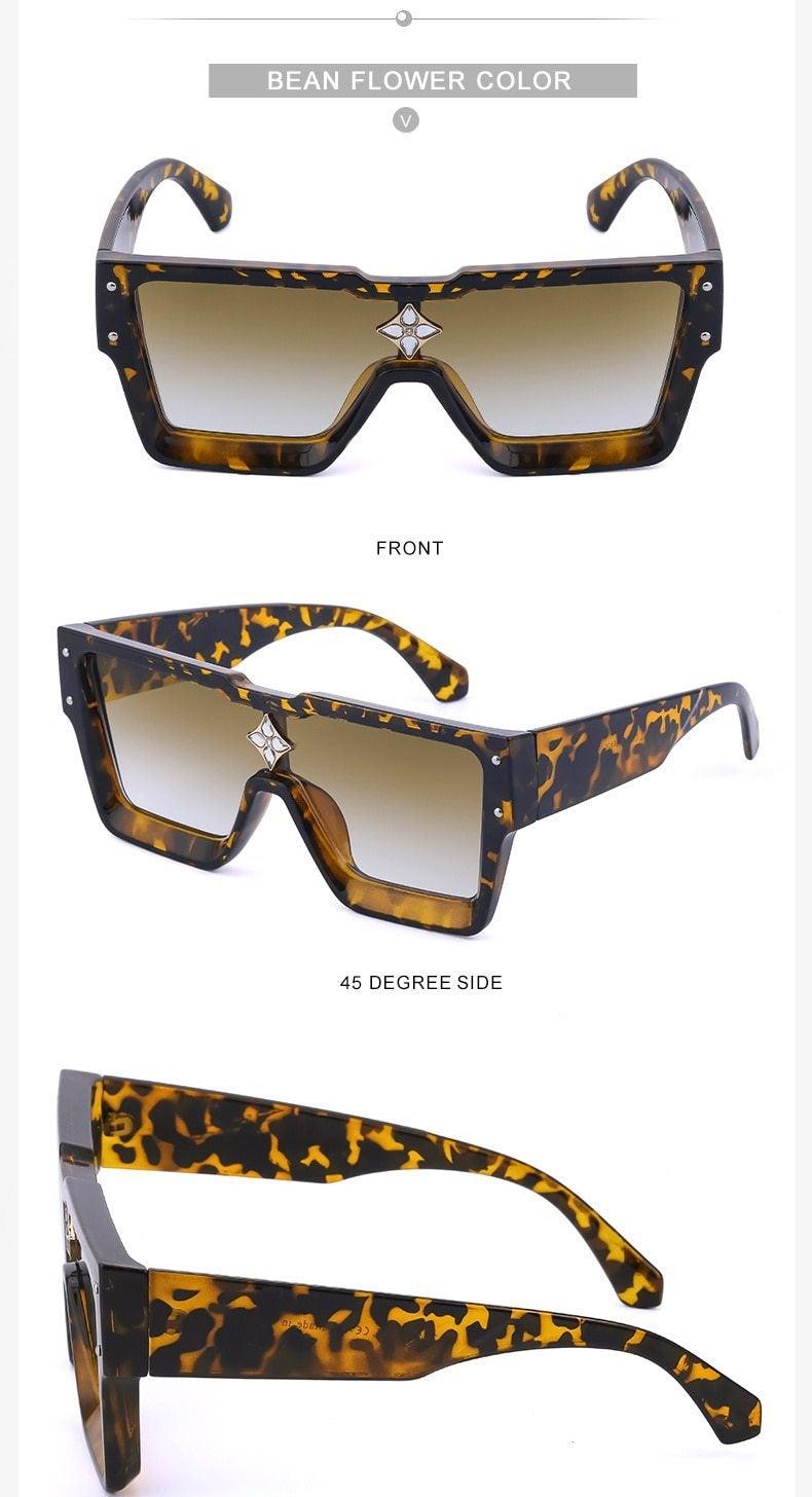Stevvex Oversized Square Flat Top Sunglasses – UV400 Photochromic