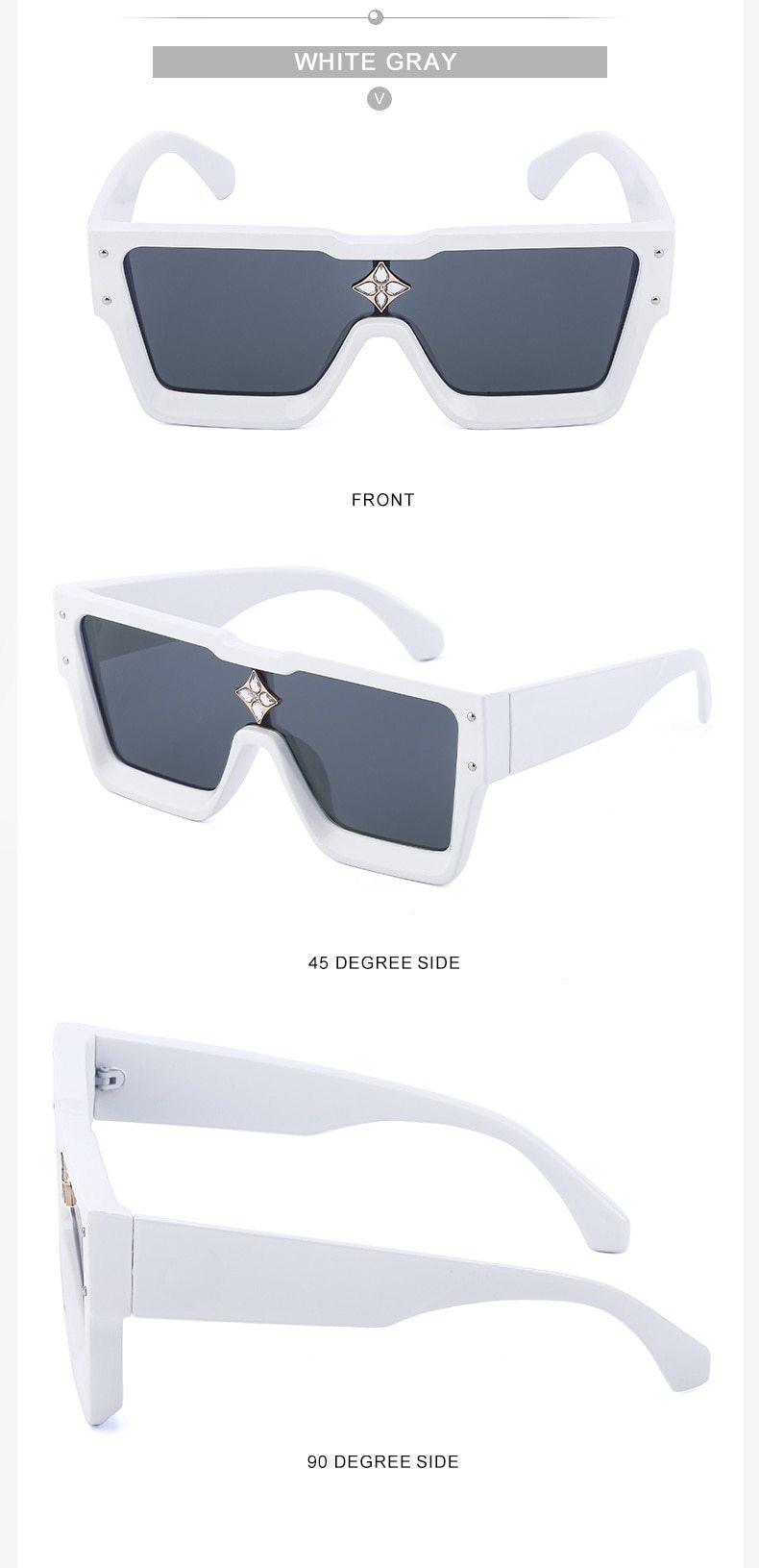 Stevvex Oversized Square Flat Top Sunglasses – UV400 Photochromic