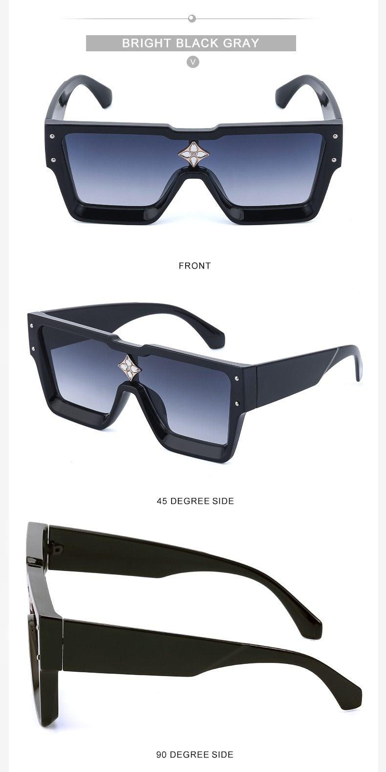 Stevvex Oversized Square Flat Top Sunglasses – UV400 Photochromic