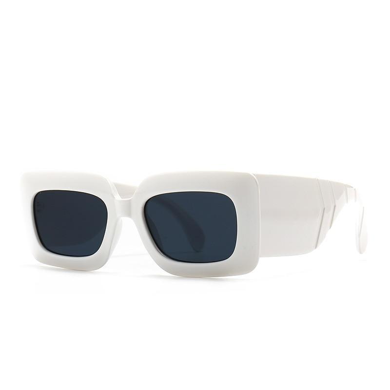 Stevvex Oversized Square Snake Pattern Sunglasses – UV400