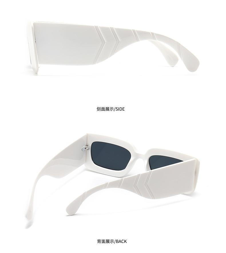 Stevvex Oversized Square Snake Pattern Sunglasses – UV400