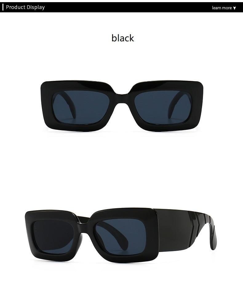 Stevvex Oversized Square Snake Pattern Sunglasses – UV400