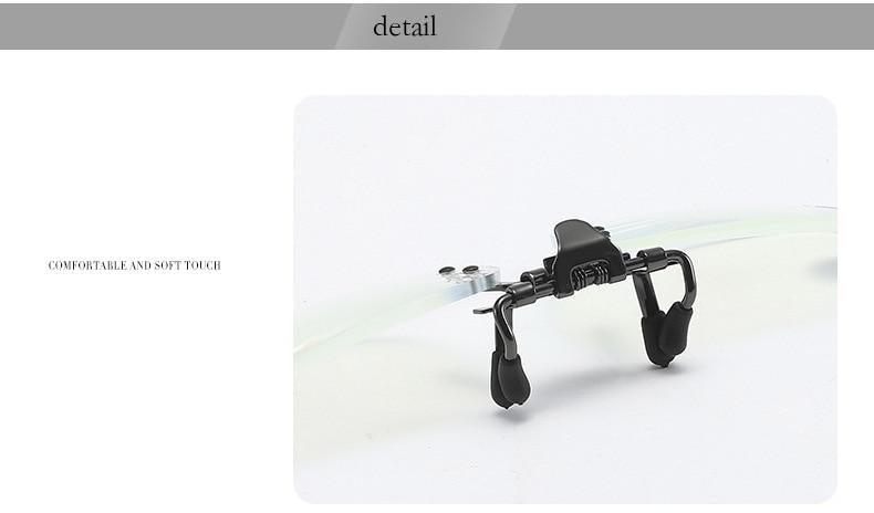 Stevvex blue light blocking clip-on reading glasses with magnifier lenses, lightweight and portable for women and men.