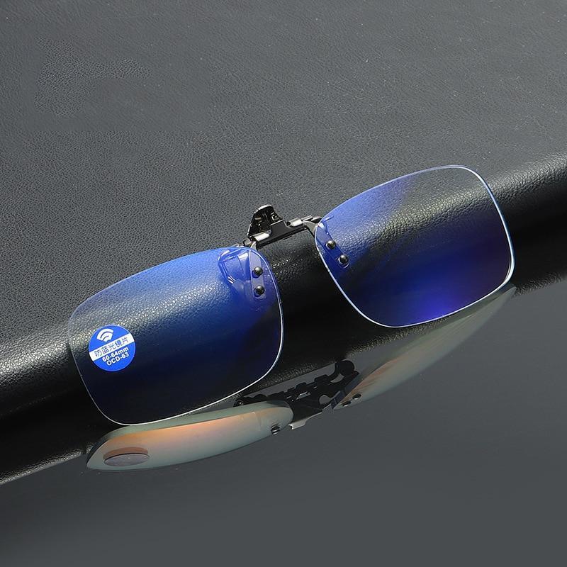 Stevvex blue light blocking clip-on reading glasses with magnifier lens, lightweight and flexible for women and men, for computer use.