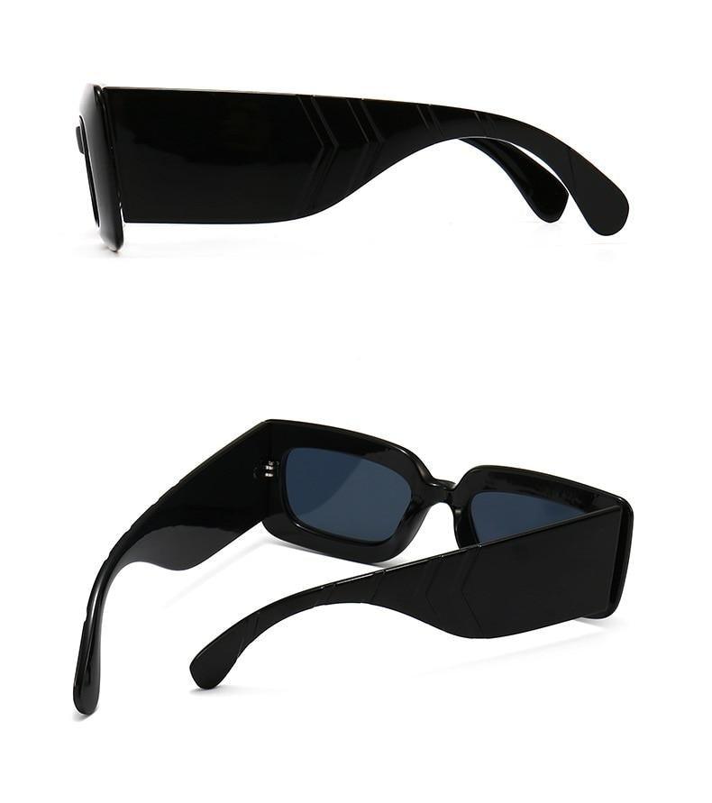Stevvex Oversized Square Snake Pattern Sunglasses – UV400