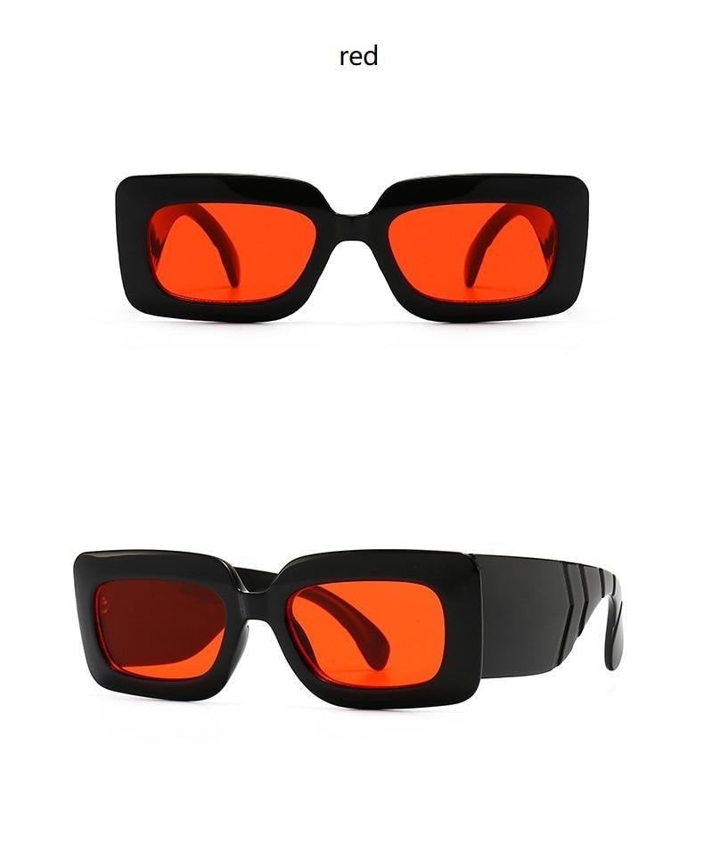 Stevvex Oversized Square Snake Pattern Sunglasses – UV400