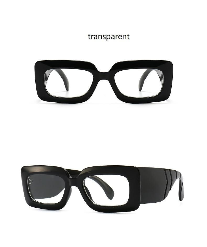 Stevvex Oversized Square Snake Pattern Sunglasses – UV400